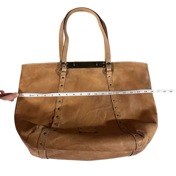 Patricia Nash Benvenuto Tan Leather Tote Shoulder Bag - Picture 11 of 15